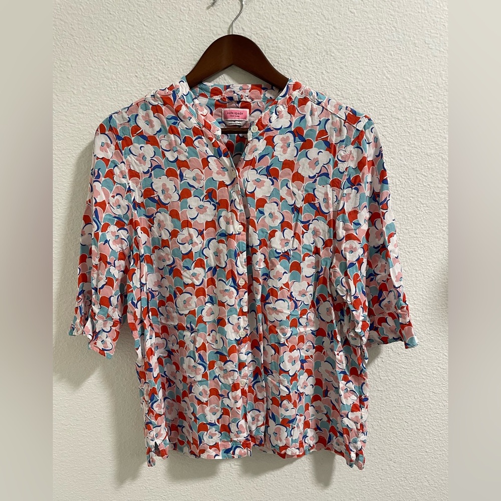 Kate Spade Vibrant Multicolor Viscose Blouse